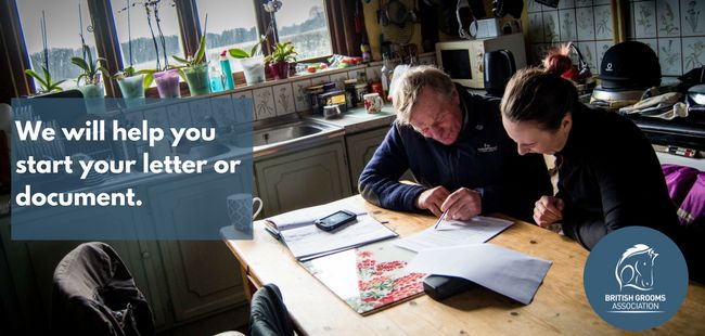Get help from British Grooms Association with letters and documents